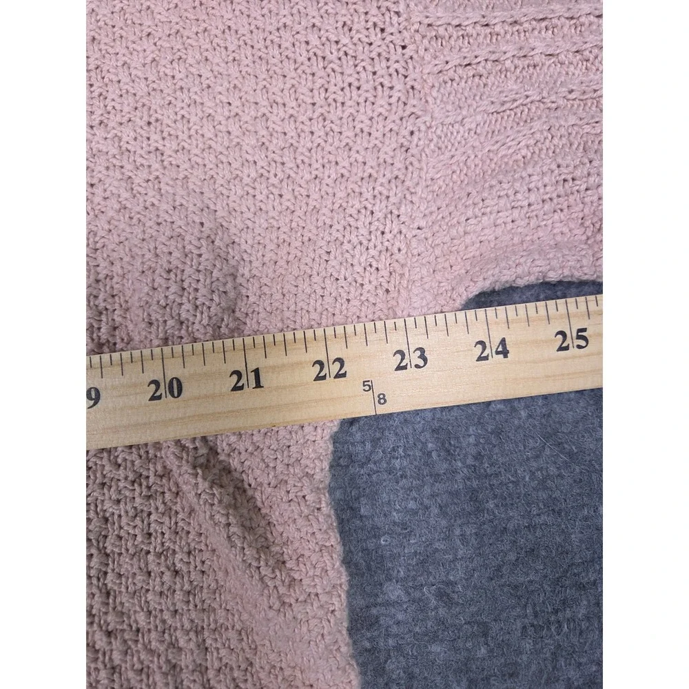 Vintage Alexander Doran Sweater Womens Small Pink Cable Knit Cotton‎ Crewneck